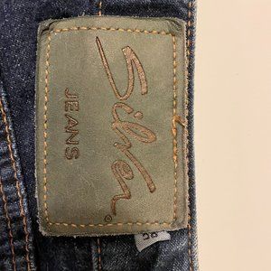 Vintage Silver Women's Hidden Button Fly Jeans